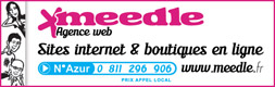 Logo de l'agence web Meedle, créatrice du site bonjourlavieille.com